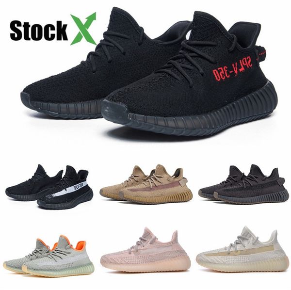 

utility black kanye west mens women running shoes geode static mauve athletic inertia wave runner solid grey sports sneakers 35-45 #dss550