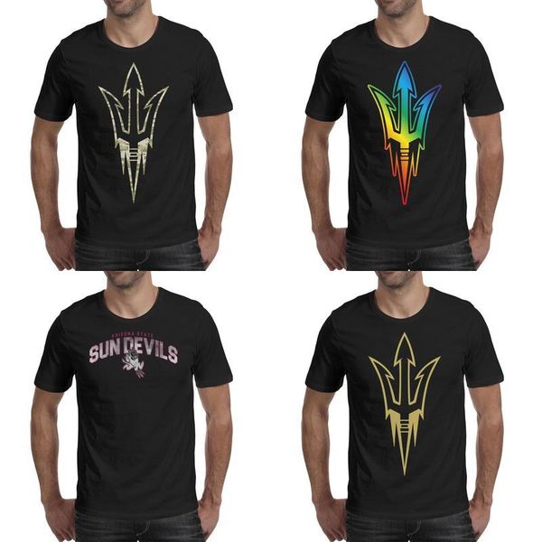 

mens printing arizona state sun devils football gold black t shirt funny fashion friends shirts american core smoke gay pride rainbow, White;black