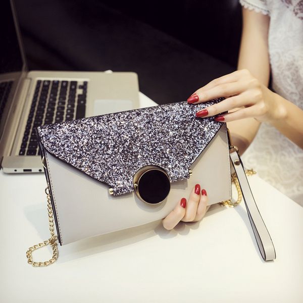 

women satin rhinestone evening clutch bag ladies day clutches purses chain handbags bridal wedding party bolsa feminina