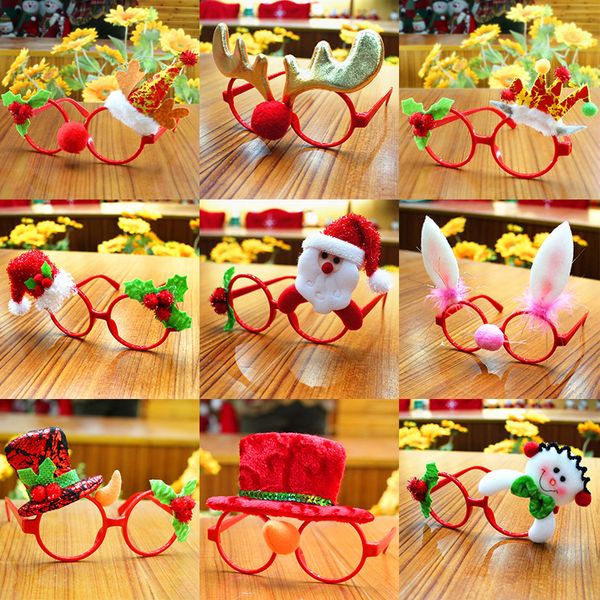 

christmas glasses frame merry christmas 2019 diy decoration noel toys santa snowman xmas gifts decor navidad happy new year 2020