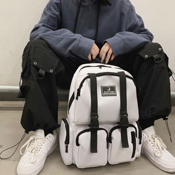 

ins new fashion women backpack school shoulder bag large capacity travel knapsack lapbackpack oxford rucksack