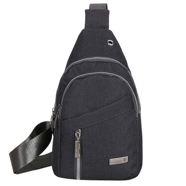 

2019 versatile chest bag usb charge waterproof slung shoulder bag fashion zipper messenger diagonal pocket package