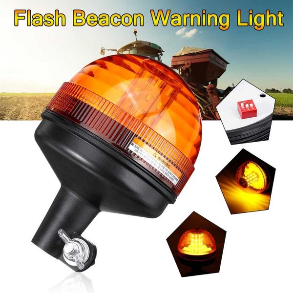 

12/24v 40 led car roof warning light lamp strobe beacon light rotae flashing signal truck tractor trailer atv 3 modes amber