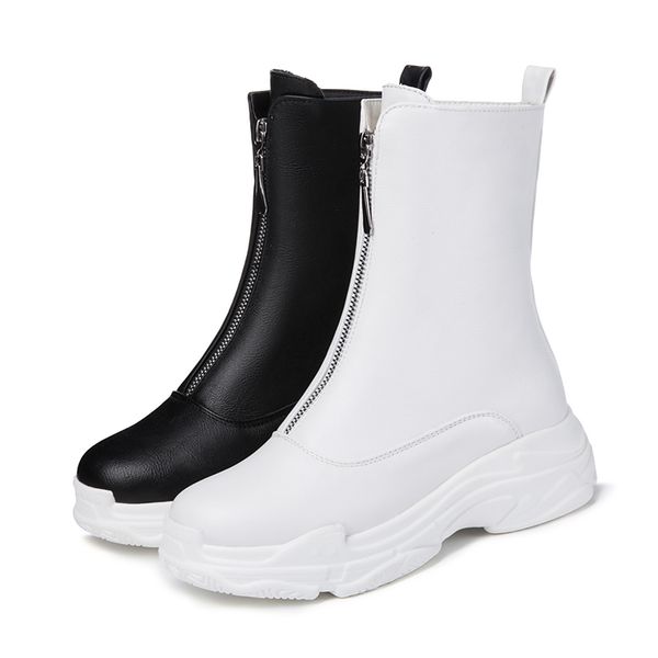 

new women boots female down winter boots waterproof warm girls ankle snow ladies shoes woman warm fur botas mujer, Black
