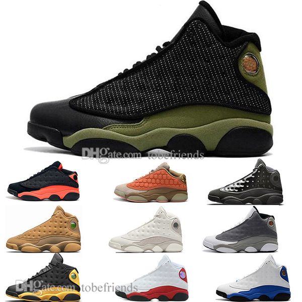 

13 13s cap and gown terracotta blush mens basketball shoes chicago cat black infrared flints bred men sport sneaker designer us 5.5-13