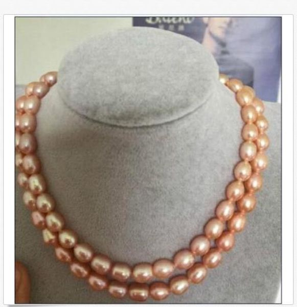 

single strands 10-11mm south seas baroque gold pink necklace 35inch 14k, Silver