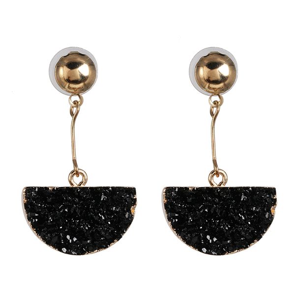 

новая мода простые капли воды кластер кристаллы серьги bohemian цвета конфеты смола мотаться серьги boho женщин party girl, Silver