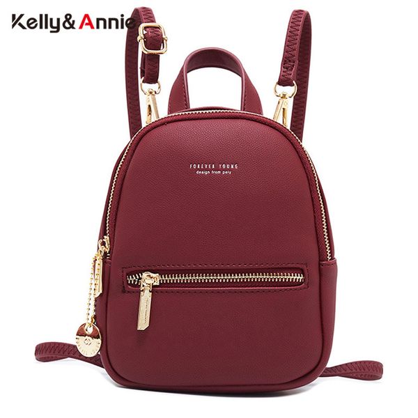 

forever young designer women backpack mini soft touch leather small backpack женская мода женская сумка ранец сумка через плечо t200428