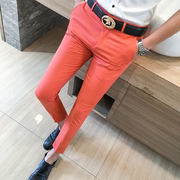 Compre Pantalones Formales Para Hombre Pantalones De Vestir Slim