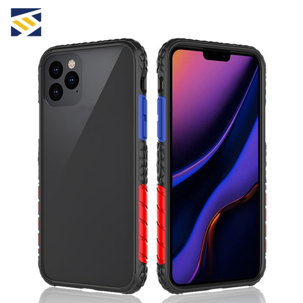 

рамка пены texture телефон крышки случая honeycomb прозрачный протектор противоударный задняя крышка для iphone 11 pro max x xr xs samsung s