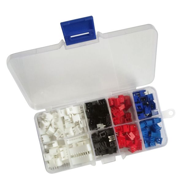 

176 pcs / set xh мужской / женский провода разъемы для дома 2/4/8 pin с коробкой