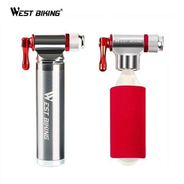 

west biking mini bicycle pump portable ultralight air co2 inflator mtb bike pump schrader & presta aluminum alloy cycling