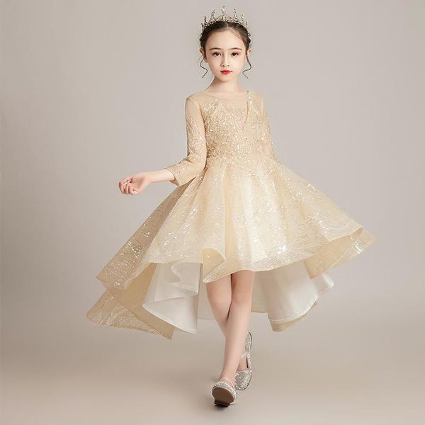 champagne kids dress