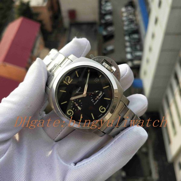 

luxury factory new watch 44mm 1950 stainless steel strap super p 00347 mechanical automatic movement 72 hours power reserve mens watches, Slivery;brown