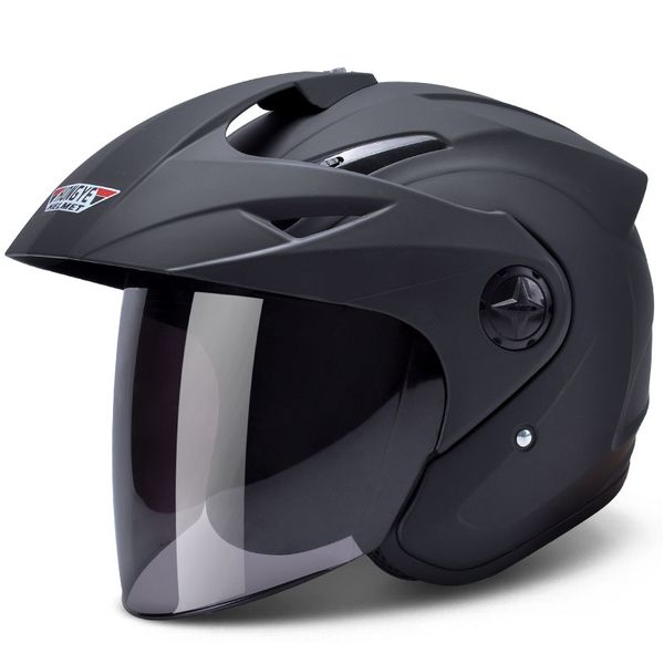 

andes motorcycle helmet 3/4 open face moto helmets scooter biker motocross motorbike casco moto with anti-fog visor