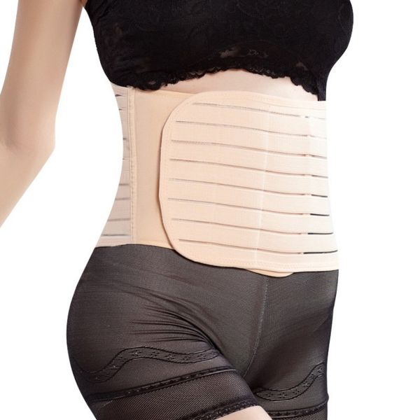 

women postpartum bandage waist polyester postpartum abdominal belt maternity bandage band pregnant control slimming belt, White