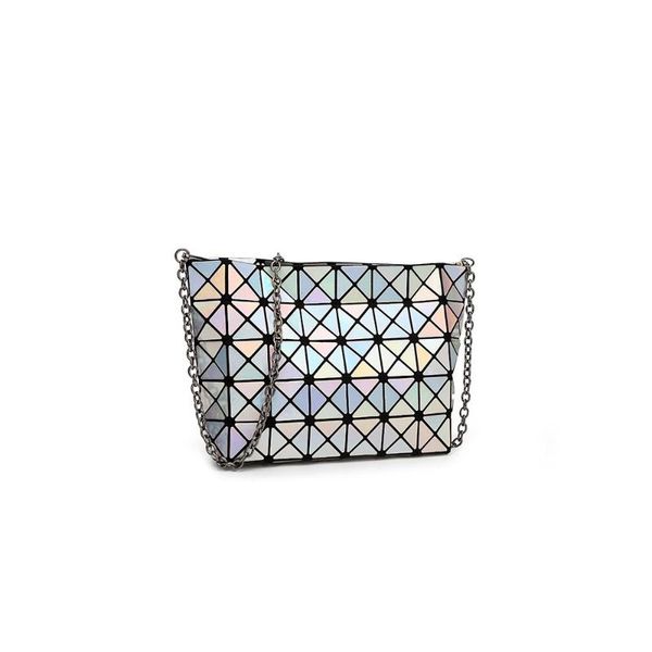 

shoulder bag for women diamond pattern chains women bag crossbody bags geometric zipper colorful geometric shoulder bags