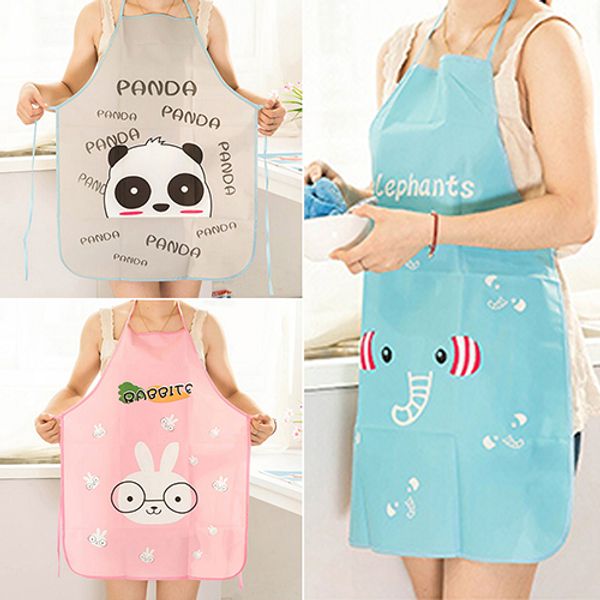 

2016 nice monther gift mommy love women cute cartoon waterproof apron kitchen restaurant cooking bib aprons