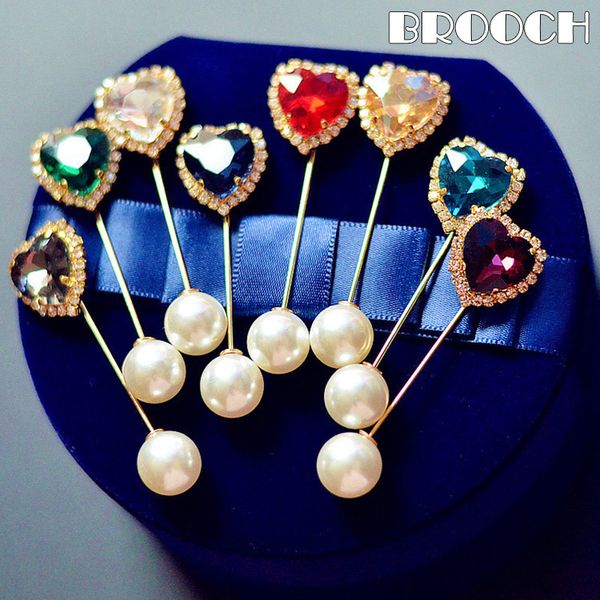 

imitation gemstone brooch faux pearl pin brooch women sweater shawl clothes decor kqs8, Gray