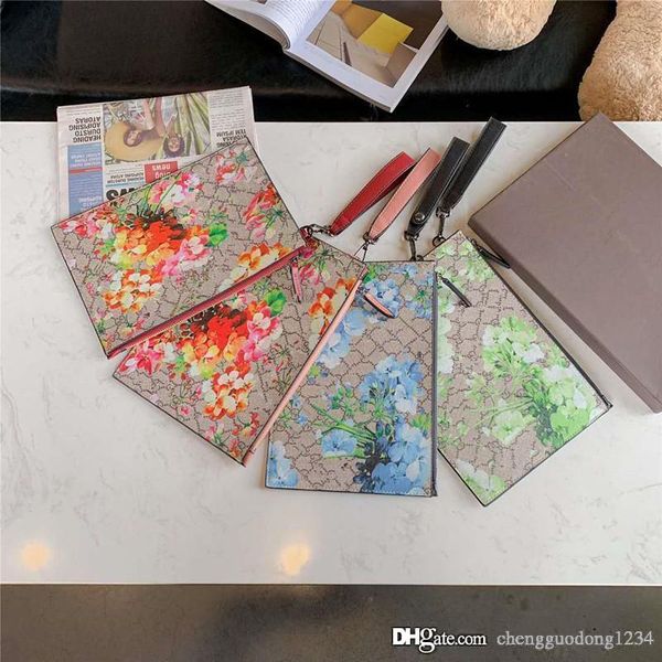 

female bag new fashionable flower printing female leisure coin brand purse handbag hand grasp bag purse handbags for women wallet clutch