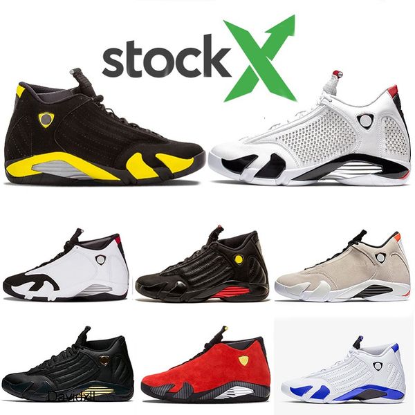 

stock x thunder 14s 14 mens jord*n basketball shoes reverse ferrar last scandy cane desert sand xvi men sports trainers designer