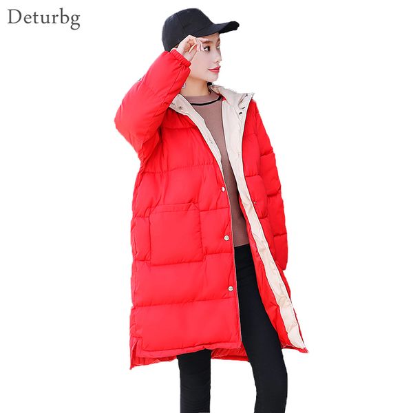 

women 2018 winter jacket and coat woman hooded coats female warm parka down thick cotton padded winter korean women coats ws115, Black