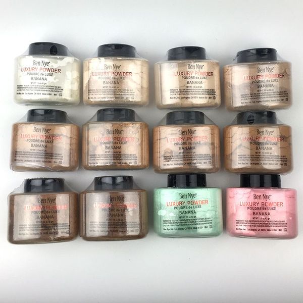 

new arrival ben nye lucury powder banana powder 1.5oz with 12 different colors face powder makeup