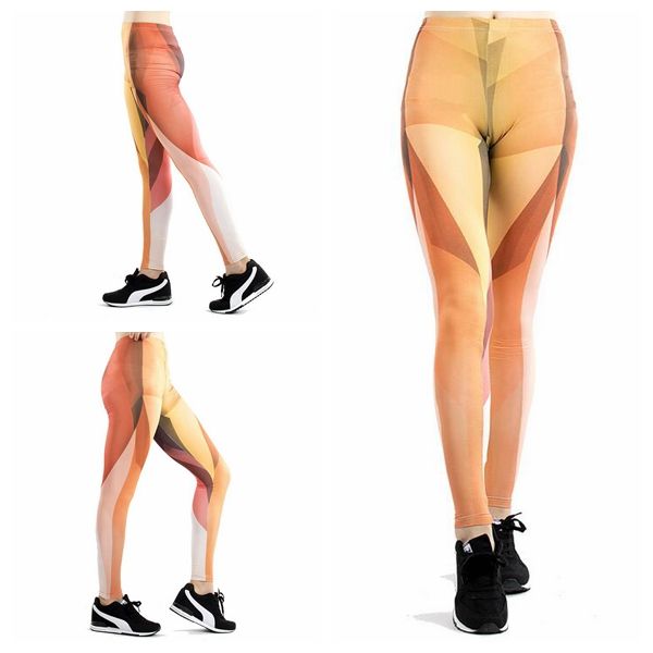 

women yoga trousers pants tights trousers female new high waist dance active lady striped patchwork print leggings skinny silm motion, Black;white