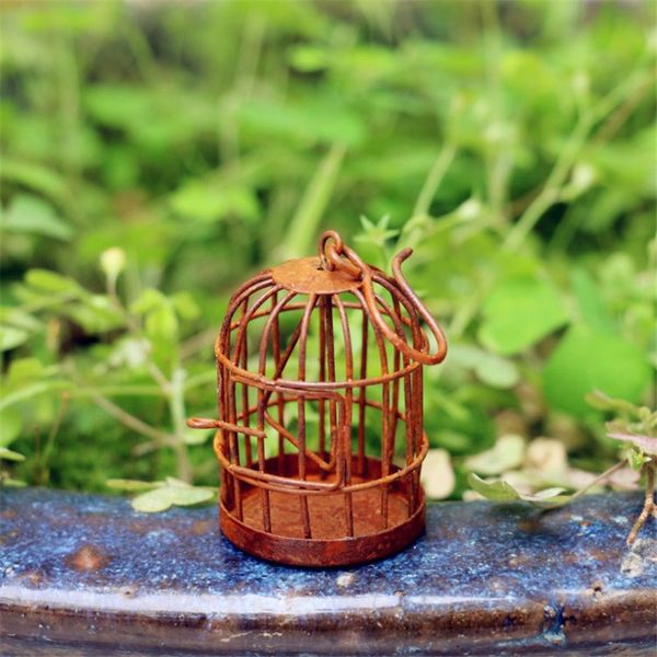 2019 Decorative Bird Cage Large Golden Retro Wrought Iron Bird