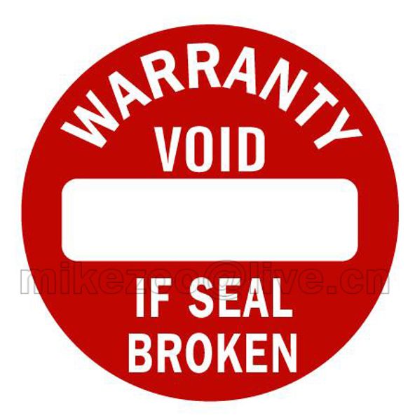 

1000pcs 1.2cm screw hole sealing label sticker void if seal broken, tamper evident stickers, Item No. V15
