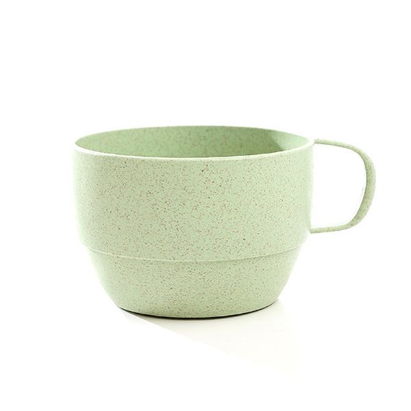

high standard wheat straw milk cup european style breakfast coffee tea cup couple simple drinking round smooth rim mug dh0069