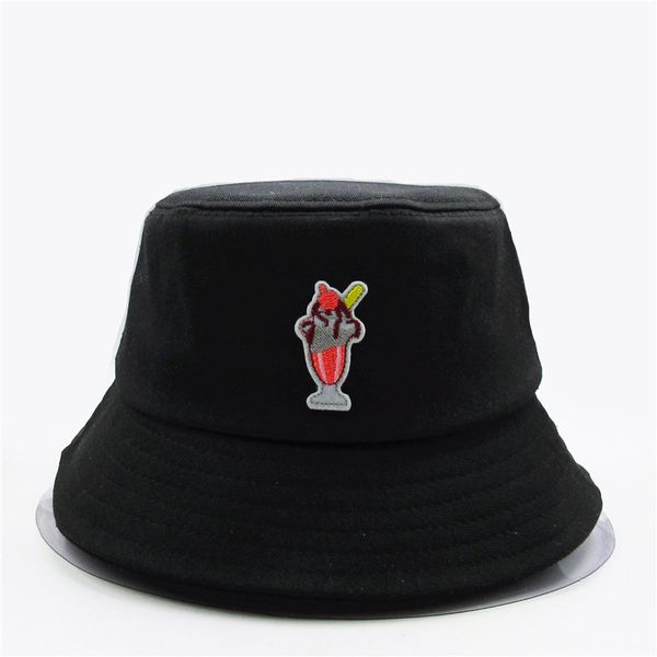 

cloches 2021 style desserts embroidery bucket hat fisherman outdoor travel sun cap hats for men and women 116