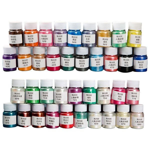 

1 set cosmetic grade pearlescent mica epoxy resin dye pearl pigment diy jewelry crafts making accessories