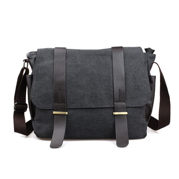 

men's bag canvas bag single shoulder men's cross travel leisure messenger student