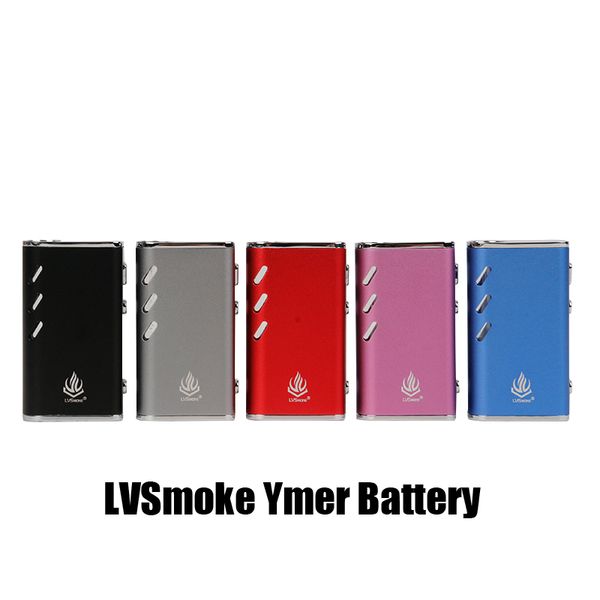 

Аутентичные LVSmoke Ymer Preheat VV Box Mod 650 мАч Батарея 20 Вт Электронная сигарета Vape Mods Kit для всех 510 картриджа с резьбой 100% оригинал