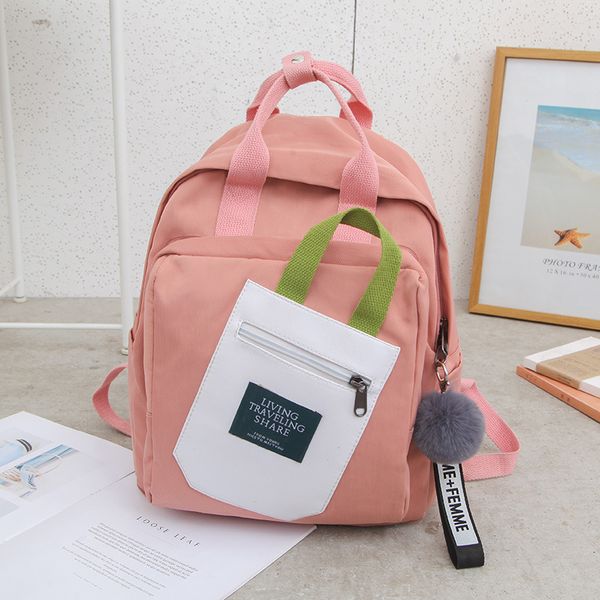 

2019 new high-quality fashion korean version of harajuku simple student campus backpack lady bag