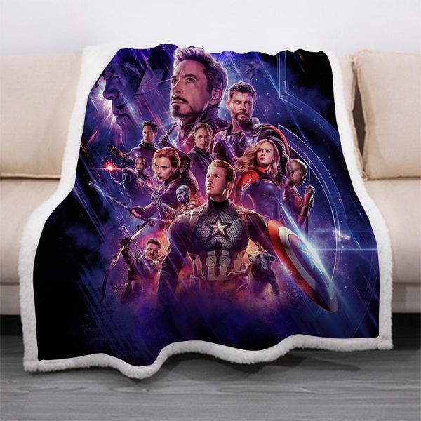 

avenger hero soft blanket mat nap winter travel home sleep bedroom blankets