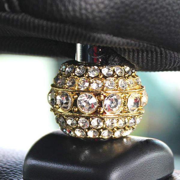 

stylish rhinestones metal car vehicle seat headrest connect pole decorative ring car interior accessories boutique wholesale