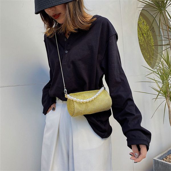 

2020 new women's shoulder bag western fashion crossbody bag bright diamond chain tote