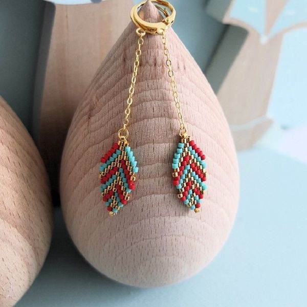 

go2boho earrings for women miyuki earring femme pendientes mujer moda 2020 stainless steel gift bohemian handmade diy jewelry, Golden