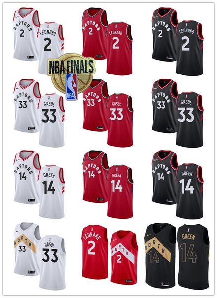 

Men 039 women 039 youth 2019 final 33 marc ga ol 14 danny green kawhi 2 leonard black white red cu tom ba ketball jer ey raptor