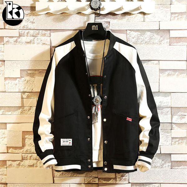 

2018 autumn new style collar solid color large size jacket men fashion casual loose brand trend color long sleeves mens jacket, Black;brown