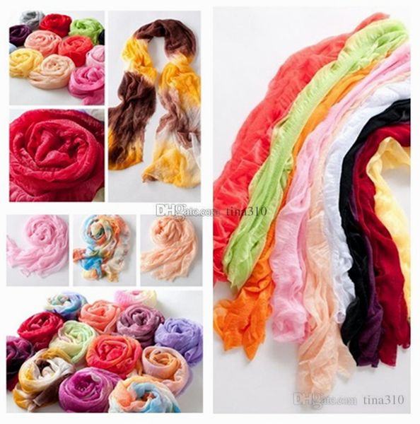 

new fashionable and candy-colored silk scarves transparent silk scarf shawl fold filar towel scarf t10c006, Red;brown