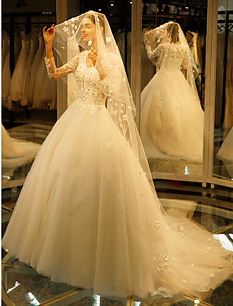 

elegant nice-looking one-tier penci edge chapel length white ivory wedding veil fashional meidingqianna brand bridal veil, Black