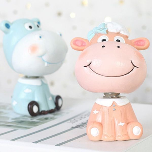 

car ornaments, shaking head ornaments, cute cartoon creative car interior d2tb