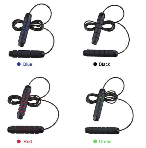 

us stock tangle-with ball bearings rapid speed jump rope crossfit excercise and fitness workout equipments skipping foot kids