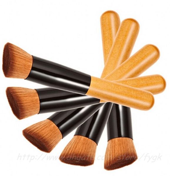

flat angled oblique brush foundation makeup powder silky studio face look tool