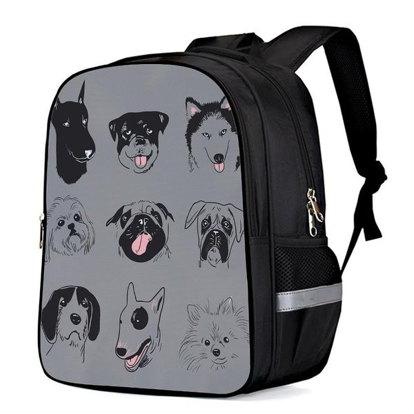 

pet dog collection серый ноутбук рюкзаки школа сумка для детей книга сумка спортивные сумки бутылки боковые карманы