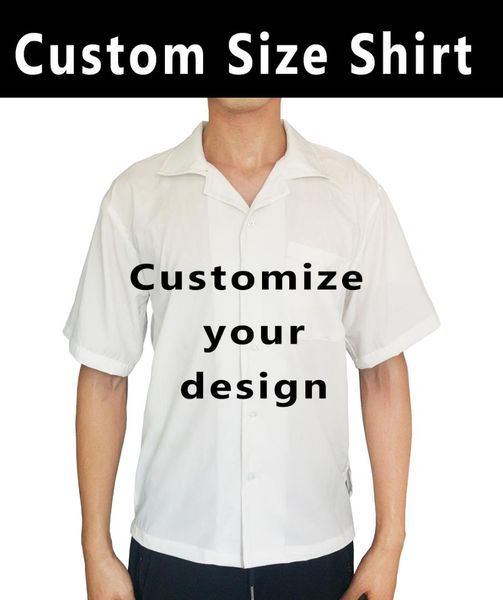 

2019 summer short sleeve 3d print custom design man casual shirt, White;black