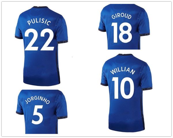 

home 29 havertz shirt 20-21 soccer jerseys 22 pulisic 9 abraham 7 kantÃ© 10 ziyech 11 werner 19 mount 12 loftus-cheek customized soccer wears, Black;yellow